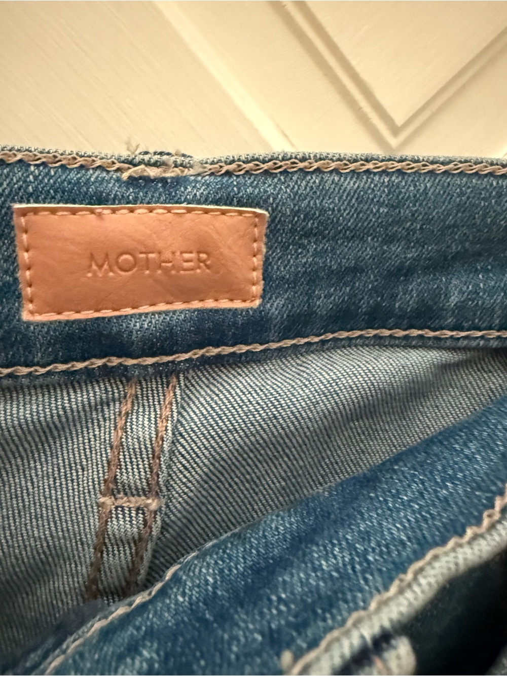 Mother Stich-up Maven High Rise Wide Leg Jeans - Picture 4 of 5
